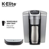 Keurig C K-Elite Maker, Single Serve K-Cup Pod Brewer, with Iced Coffee Capability, Extra Included, 75oz, Brushed Silver Plus Filter Bundle