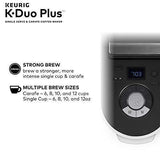 Keurig K-Duo Plus Coffee Maker, Single Serve and 12-Cup Carafe Drip Coffee Brewer, Compatible with K-Cup Pods and Ground Coffee, Black