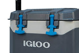 Igloo BMX 25 Quart Cooler with Cool Riser Technology, Fish Ruler, and Tie-Down Points – 11.29 Pounds – Carbonite Gray and Blue