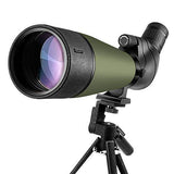 Gosky Updated 20-60×80 Spotting Scope with Tripod and Carrying Bag and Smartphone Adapter – BAK4 Angled Telescope – Waterproof Scope for Target Shooting Hunting Bird Watching Wildlife Scenery