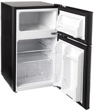RCA RFR835-Black 3.2 Cubc Foot 2 Door Fridge and Freezer, Black