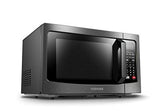 Toshiba EM131A5C-BS Microwave Oven with Smart Sensor Easy Clean Interior, ECO Mode and Sound On-Off, 1.2 Cu. ft, Black Stainless Steel