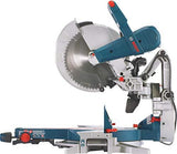 BOSCH Power Tools GCM12SD – 15 Amp 12 Inch Corded Dual-Bevel Sliding Glide Miter Saw with 60 Tooth Saw Blade , Blue