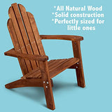 Child’s Adirondack Chair. Kids Outdoor Wood Patio Furniture for Backyard, Lawn & Deck