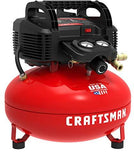 Craftsman Air Compressor, 6 Gallon, Pancake, Oil-Free with 13 Piece Accessory Kit (CMEC6150K)