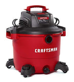 CRAFTSMAN CMXEVBE17595 16 Gallon 6.5 Peak HP Wet/Dry Vac, Heavy-Duty Shop Vacuum with Attachments