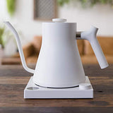 Fellow Stagg EKG Electric Pour-Over Kettle For Coffee And Tea, Matte White, Variable Temperature Control, 1200 Watt Quick Heating, Built-in Brew Stopwatch