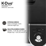 Keurig K-Duo Special Edition Coffee Maker, Single Serve and 12-Cup Drip Coffee Brewer, Compatible with K-Cup Pods and Ground Coffee, Silver