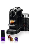 Nespresso Citiz Coffee and Espresso Machine by DeLonghi with Aeroccino, Black