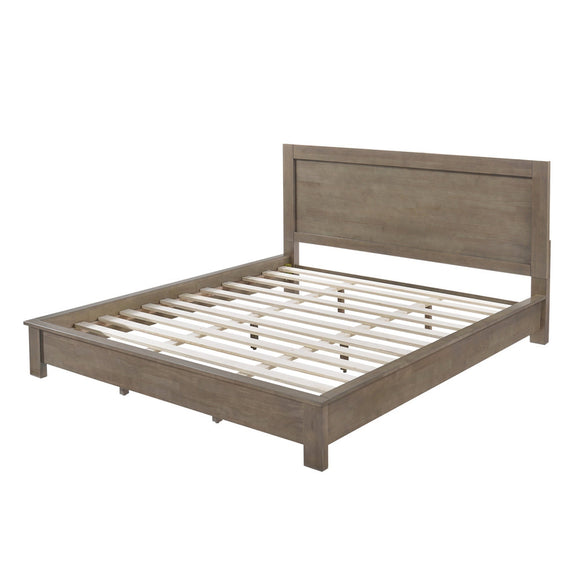 Strick & Bolton Alsa King Light Grey Bed