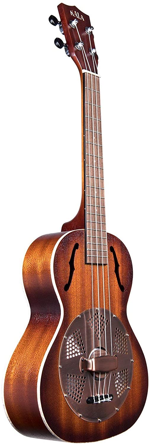 KA-RES-BRS Tenor Resonator Ukulele – Brass Cover