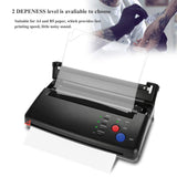 Tattoo Transfer Stencil Machine, Thermal Tattoo Copier Printer for Temporary and Permanent Tattoos, with 10Pcs Tattoo Stencil Transfer Papers