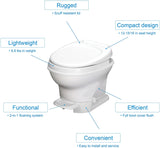 Aqua-Magic V RV Toilet Pedal Flush / Low Profile / White – Thetford 31650