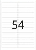 Removable Labels A4, 96 x 10 mm, White (10015)