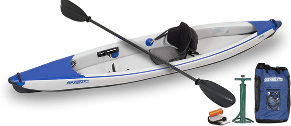 Razorlite 393rl Inflatable Kayak Pro Carbon Solo Package