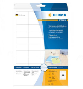 Transparent Label 48.3 x 25.4mm (4680)