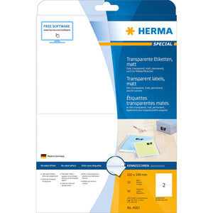 Transparent Label 210 x 148mm (4683)