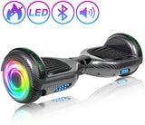 Hoverboard Self Balancing Scooter 6.5" Two-Wheel Self Balancing Hoverboard with Bluetooth Speaker and LED Lights Electric Scooter for Adult Kids Gift UL 2272 Certified – Fun Edition