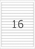 File labels A4, 192 x 16,9 mm, white (5118)