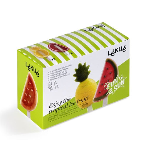 Tropical Fruit Ice Cream Mold Set (4 Pc)