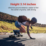 H5 37" Electric Skateboard, 22 MPH Top Speed, 760W Dual Motor, 11 Miles Range, 14.5 Lbs, 10 Layers Maple Longboard with Wireless Remote Control
