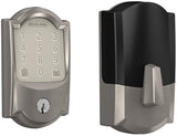 Schlage Encode Smart WiFi Deadbolt with Camelot Trim in Satin Nickel (BE489WB CAM 619)