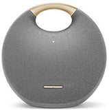 Onyx Studio 6 – IPX7 Waterproof Wireless Bluetooth Speaker System w/Rechargeable Battery, Built-in Microphone (Grey/Gold)