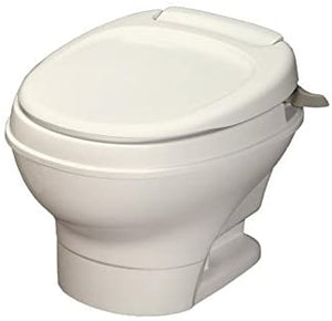 Aqua-Magic V RV Toilet Hand Flush/Low Profile/Parchment 31647