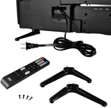 Premium 32 Inch Led TV – 32Inch LED Backlight Flat Screen Television – Hi Res 32in Widescreen 1080P Ultra HD TV W/HDMI, RCA, DVD Player – Remote Control, Vesa Wall Mount Compatible