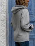 Print Long Sleeves Hoodie