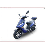 TAO 49cc / 50cc street legal fully automatic scooter moped with a Matching trunk – Choose your color