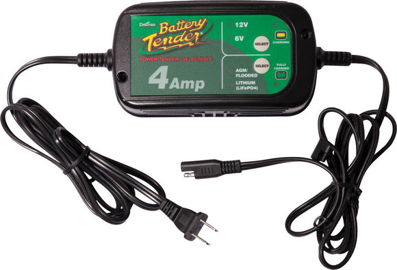 Battery Tender – Selectable 4 Amp 6/12v Charger – 022-0209-BT-WH