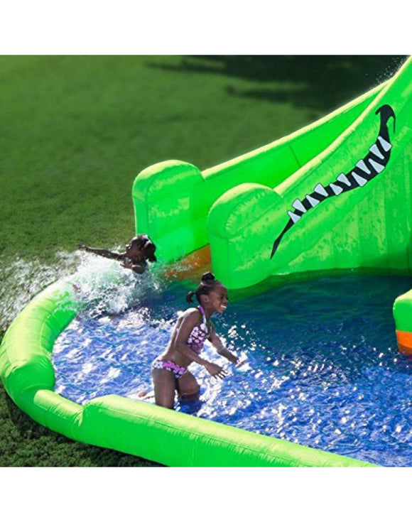 Blast Zone Crocodile Isle Inflatable water Park with Dual Slides by 111