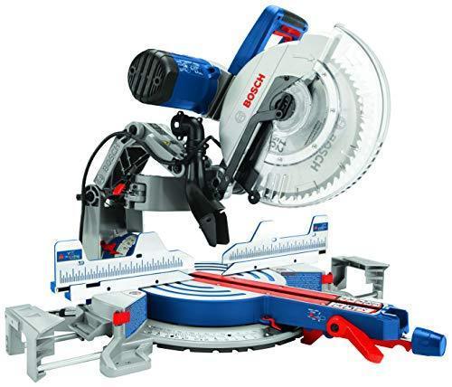 BOSCH Power Tools GCM12SD – 15 Amp 12 Inch Corded Dual-Bevel Sliding Glide Miter Saw with 60 Tooth Saw Blade , Blue