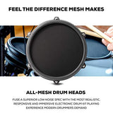 Alesis Drums Nitro Mesh Kit – Eight Piece All Mesh Electronic Drum Kit With Super Solid Aluminum Rack, 385 Sounds, 60 Play Along Tracks, Connection Cables, Drum Sticks & Drum Key Included