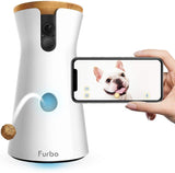 Furbo Dog Treat Tossing, Full HD Wifi Pet Camera and 2-Way Audio
