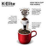 Keurig K-Elite Coffee Maker, Single Serve K-Cup Pod Coffee Brewer, With Iced Coffee Capability, Brushed Silver