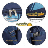 apollo walker Picnic Backpack Bag for 2 Person with Cooler Compartment, Detachable Bottle/Wine Holder, Fleece Blanket, Plates and Cutlery (Blue)