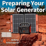 Jackery Portable Power Station Explorer 160, 167Wh Lithium Battery Solar Generator (Solar Panel Optional) Backup Power Supply with 110V/100W(Peak 150W) AC Outlet for Outdoors Camping Fishing Emergency