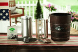 Hand Cranked Ice Cream Maker with Appalachian Series Wooden Bucket, 6 Quart (PBWMIMH612-SHP)