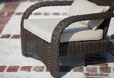 Patio Sense Deluxe Coconino Wicker Chair  For Porch, Lawn, Garden, Backyard, Balcony, Deck, Pool, Indoor, Outdoor