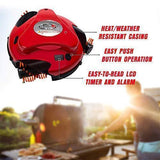 Grillbot Automatic Grill Cleaning Robot with Nylon Brushes and Carrying Case – BBQ Grill Cleaner – Grill Brush – Grill Scraper – BBQ Accessories (Red)