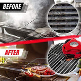 Grillbot Automatic Grill Cleaning Robot with Nylon Brushes and Carrying Case – BBQ Grill Cleaner – Grill Brush – Grill Scraper – BBQ Accessories (Red)