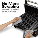 Hamilton Beach Electric Indoor Searing Grill with Viewing Window and Removable Easy-to-Clean Nonstick Plate, 6-Serving, Extra-Large Drip Tray, Stainless Steel (25361)