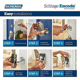 Schlage BE489WB CEN 716 Encode Deadbolt Smart Lock  WiFi Touchscreen Keypad, Aged Bronze