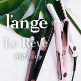 L’Ange Hair Le Rêve Blush Titanium Straightener – 2 in 1 Ceramic Hair Straightener – Titanium Hair Straightener with Dual Voltage – Ionic Straightener with Digital Display – 1“ Plate, MSRP $179.00