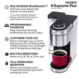 Keurig K-Supreme Plus Coffee Maker, Single Serve K-Cup Pod Coffee Brewer, With MultiStream Technology, 78 Oz Removable Reservoir, and Programmable Settings, Stainless Steel