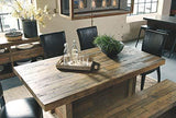Signature Design by Ashley Sommerford Rustic Wood Dining Room Long Bench, Brown
