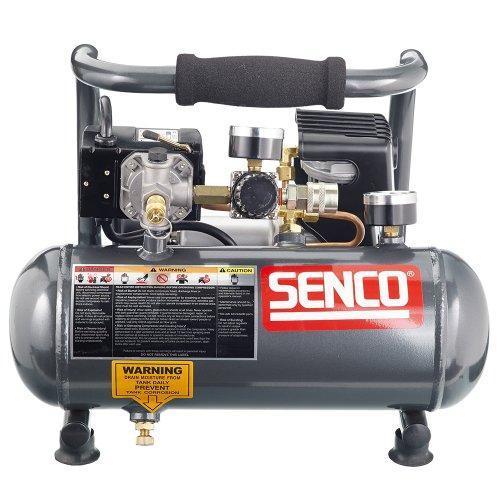 Senco PC1010 1-Horsepower Peak, 1/2 hp running 1-Gallon Compressor,Gray/Red