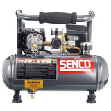 Senco PC1010 1-Horsepower Peak, 1/2 hp running 1-Gallon Compressor,Gray/Red